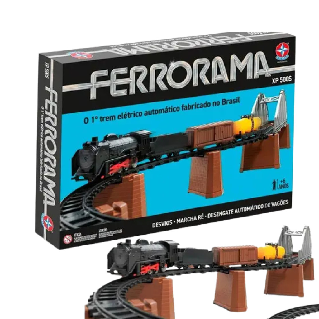 Brinquedo Pista Ferrorama Xp 500s Retro Estrela
