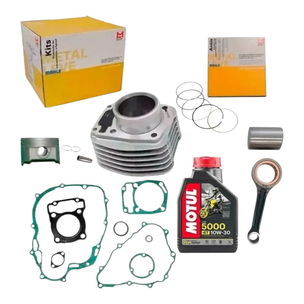 Kit Cilindro Motor Honda CG 160 Fan Bros 160 Biela Oleo Motul