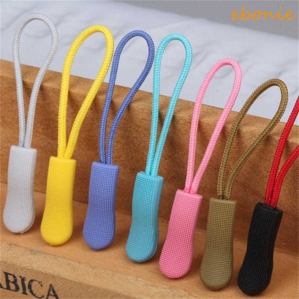 EBONIE 10 Peças Cordas Com Zíper Tenda Fixador De Para Roupas Fivela Quebrada Bolsa De Viagem Mala Cordão