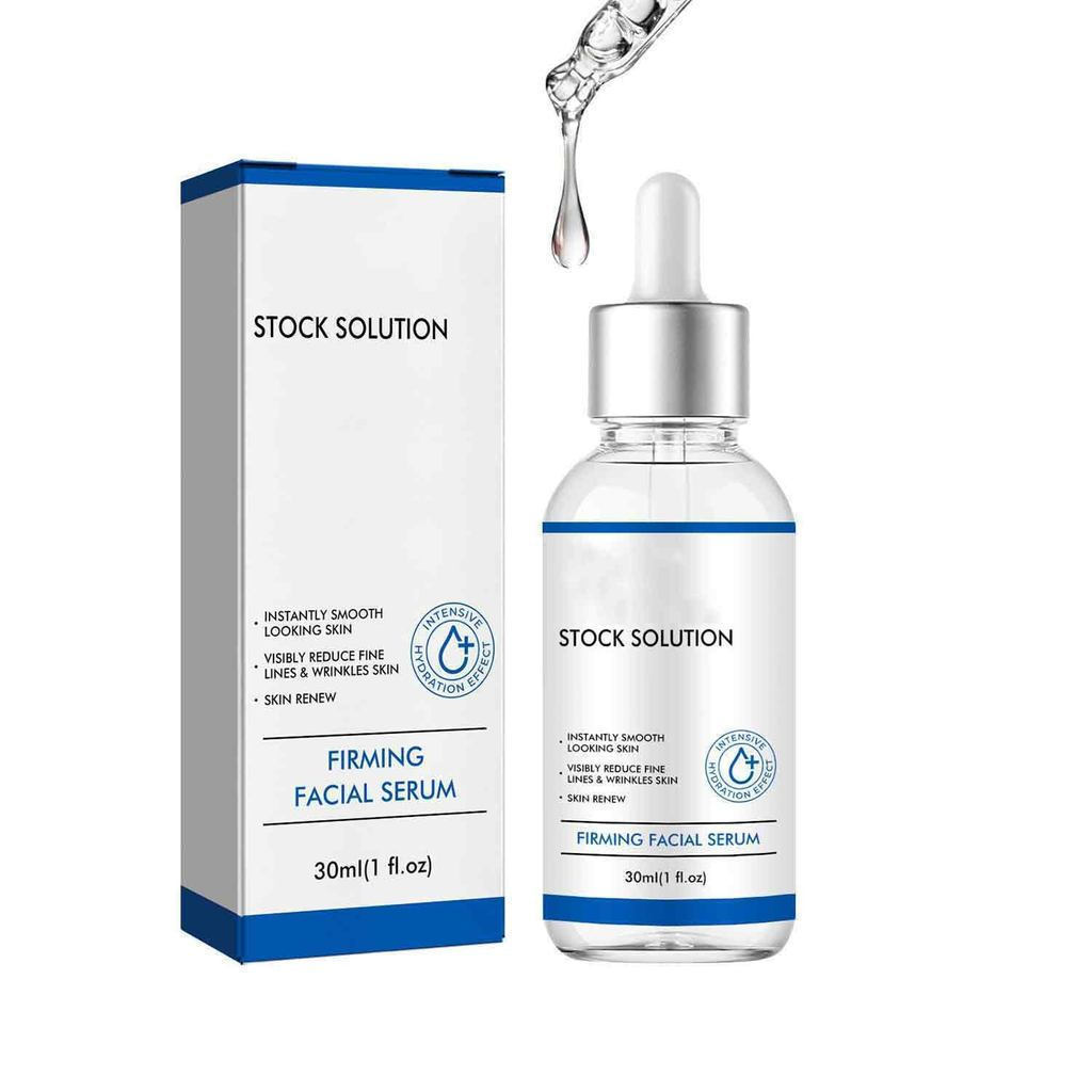Sérum Facial Firmador Stock Solution - Efeito Lifting Instantâneo em Frasco de 30ml, Sérum Antienvelhecimento para Rugas