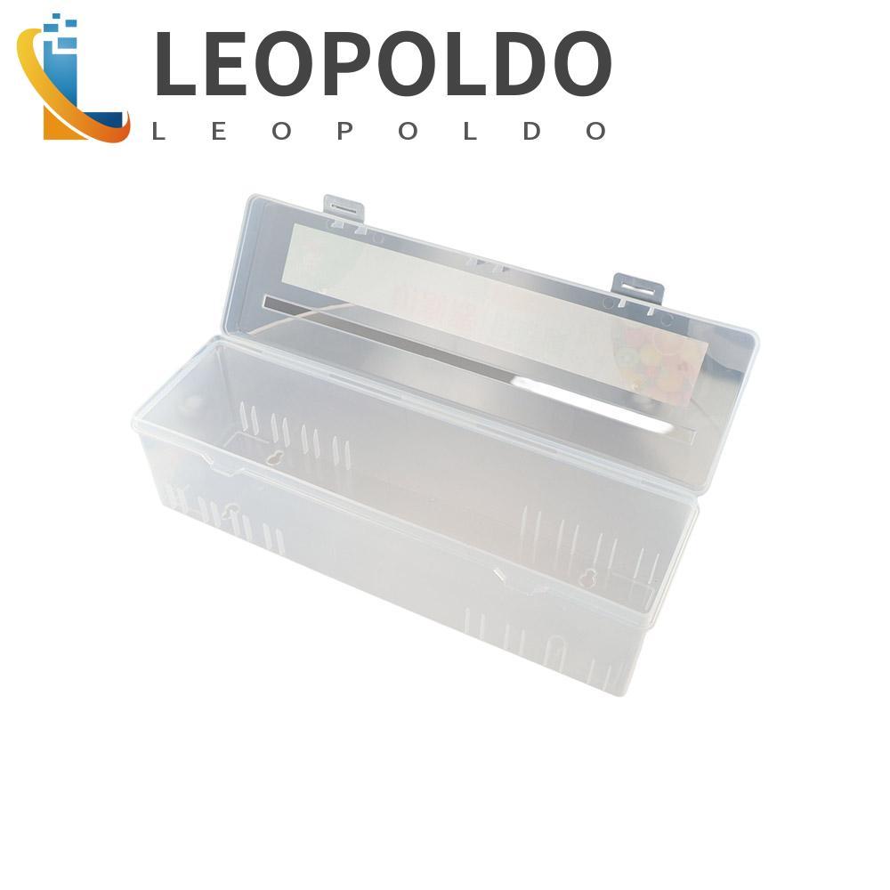 LEOPOLDO Cortador De Filme Aderente Recarregável De Plástico Seguro Ferramenta De Cozinha Caixa De Armazenamento De Envo