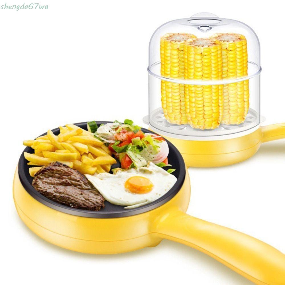 SHENGDA Panela Elétrica Para Ovos Antiaderente Multifuncional Bife Frito Omelete Panqueca Vaporizador De Alimentos