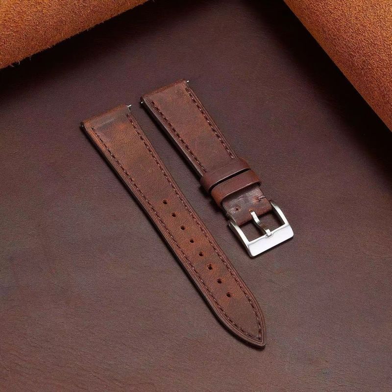 [Alça] O gerente recomenda pulseira de couro genuíno de cauda pontiaguda adequada para alça de fivela de pino de liberaç