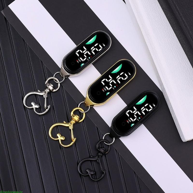 dingdongaa Relógio Eletrônico Suspenso Led À Prova D Luzes Noturnas Touch Digital Watch