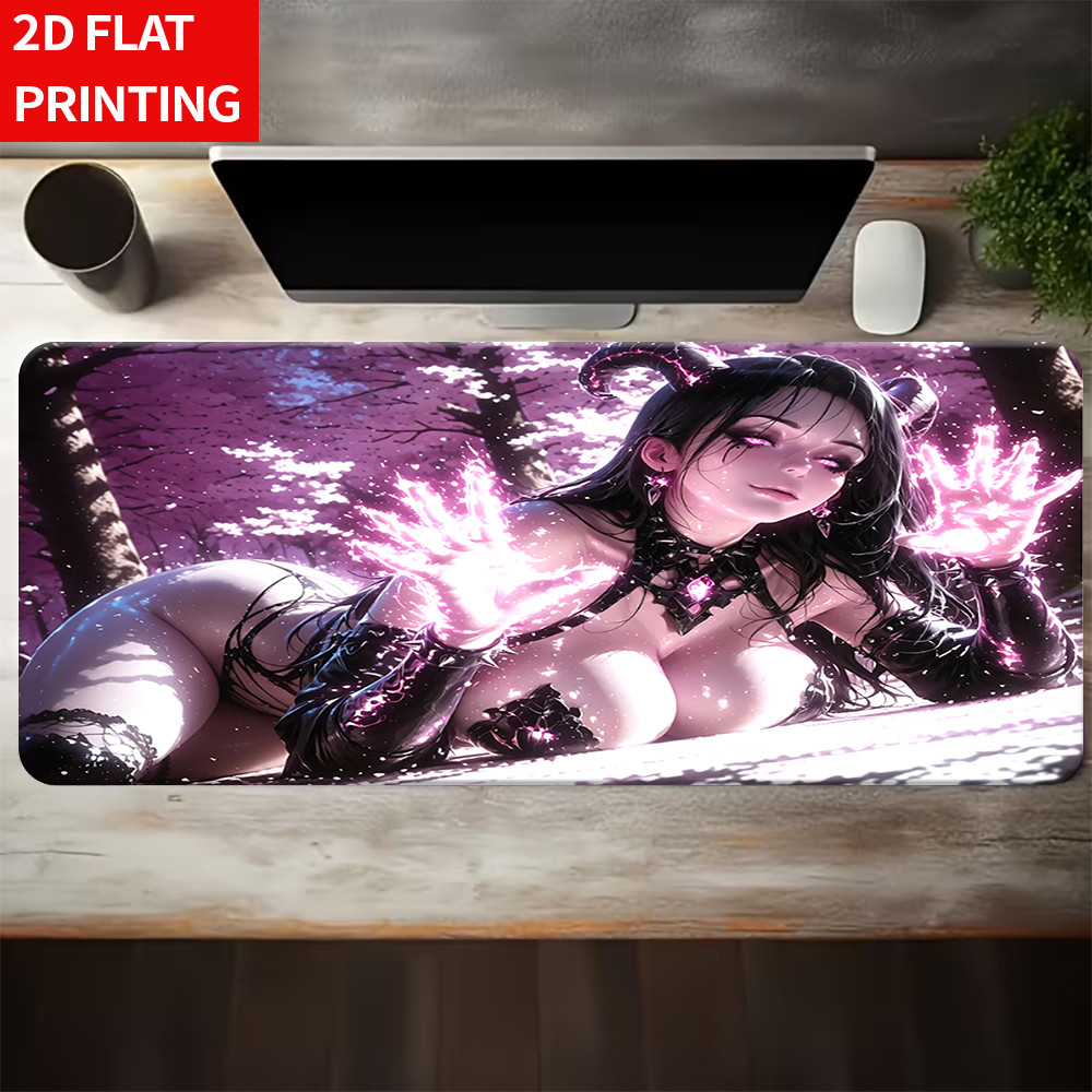 Mouse Pad Gaming-Tapete De Mesa Para Teclado E-Fantasy Magic Succubus Estilo Gót
