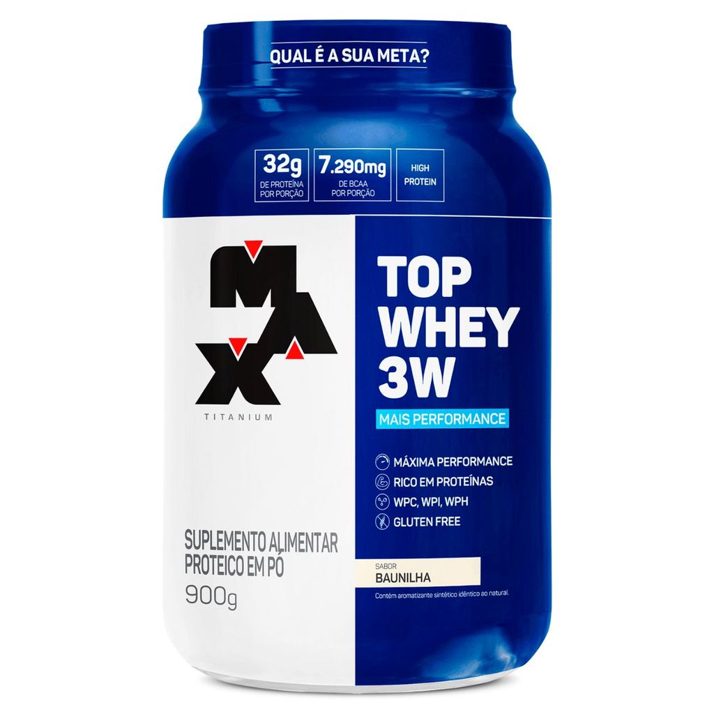 Top Whey 3W Mais Performance 900g Max Titanium Whey Protein