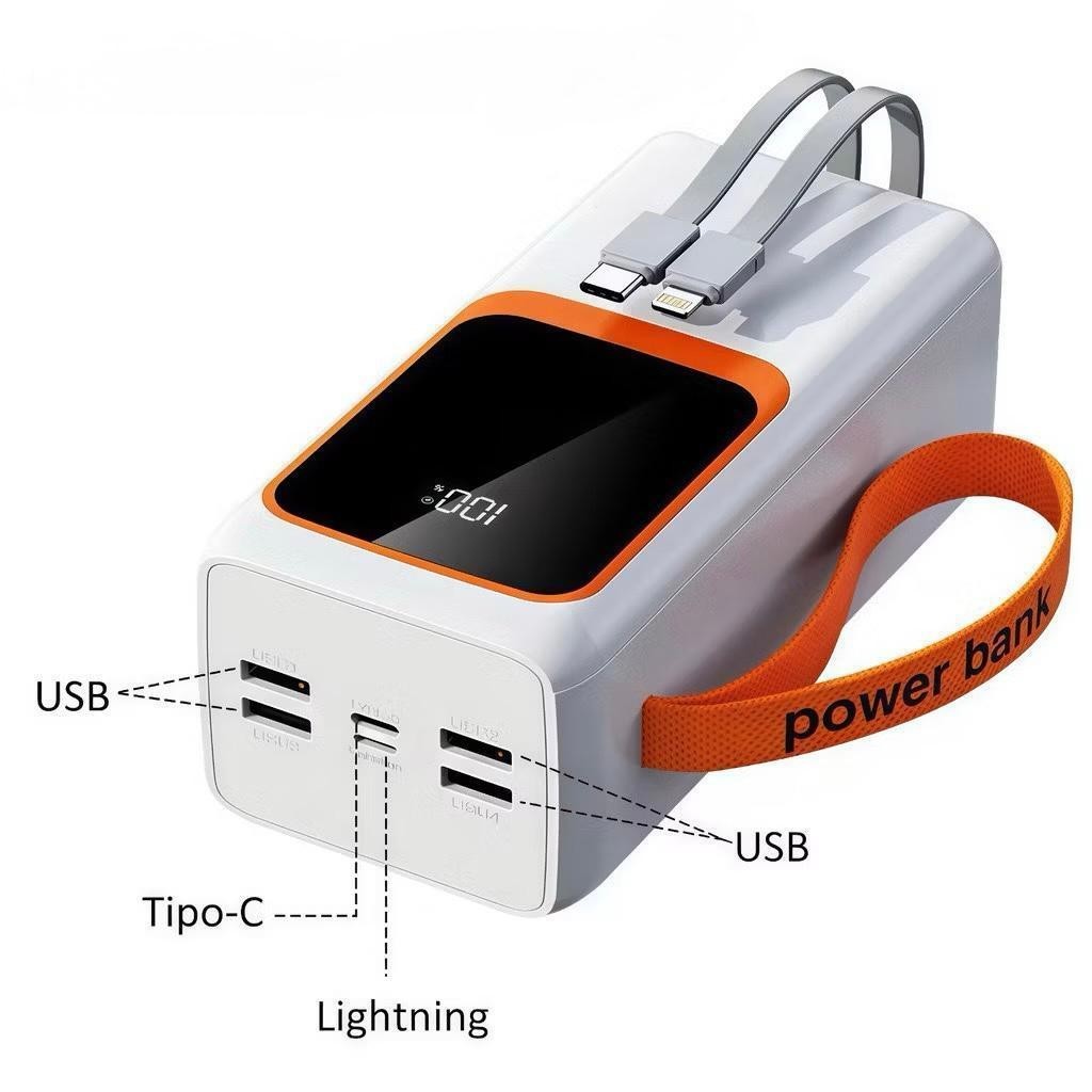 Carregador Portátil Power Bank 10000 20000 30000 50000mah Turbo 22.5W PD Carregamento super rápido