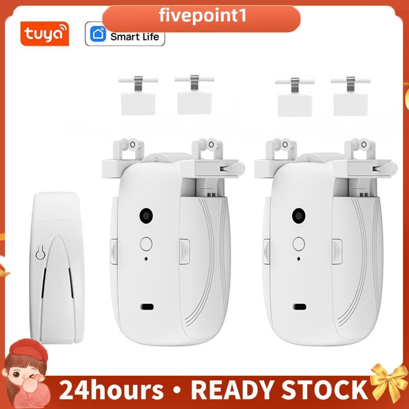 Dual TUYA Smart WiFi Cortinas Robô T/U-Rail Tracks Abridor De Cortina Automático Controle Remoto Motor Vida Inteligente