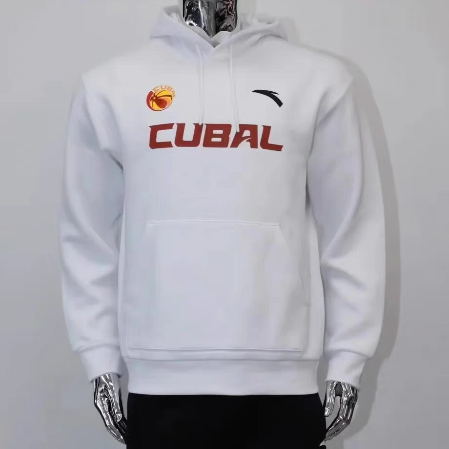 Anta CUBAL League Player Equipment Moletom esportivo com capuz masculino para treinamento de primavera e basquete1524417