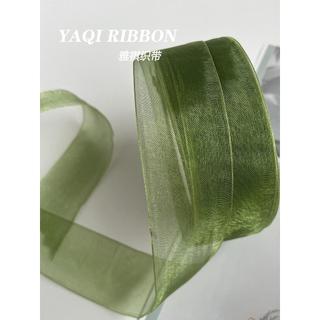 4cm de largura neve gaze fita Chiffon fita transparente Organza fita jóias diy 45m de renda