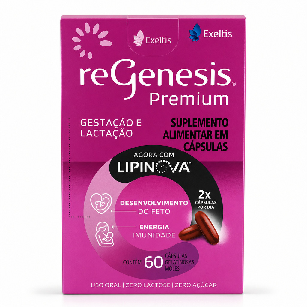 Regenesis Premium - 60 Cápsulas - Suplemento Nutricional para Gestantes