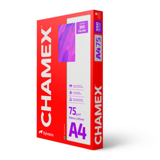 Papel sulfite A4 75g 210x297 com 300 folhas Chamex em Oferta na Shopee