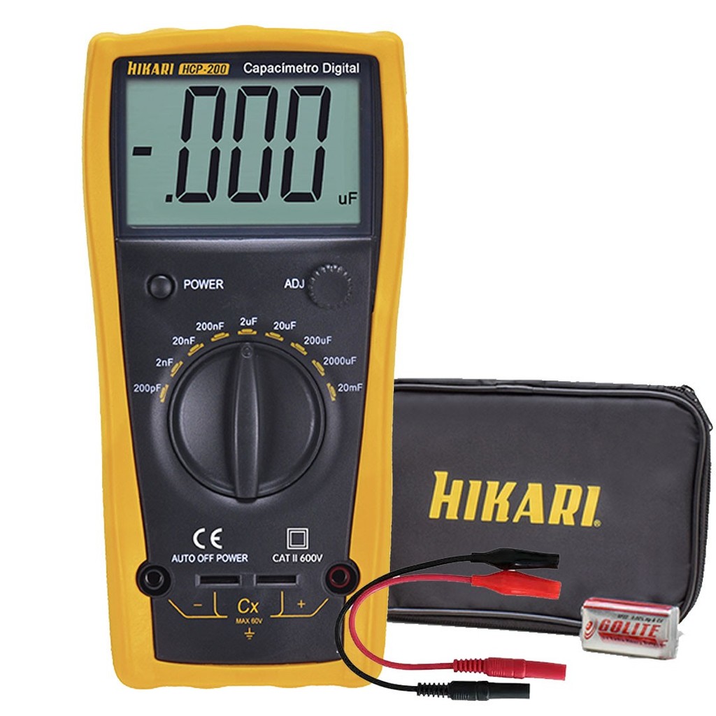 Capacímetro Digital HIKARI HCP-200 21N256 CAT II