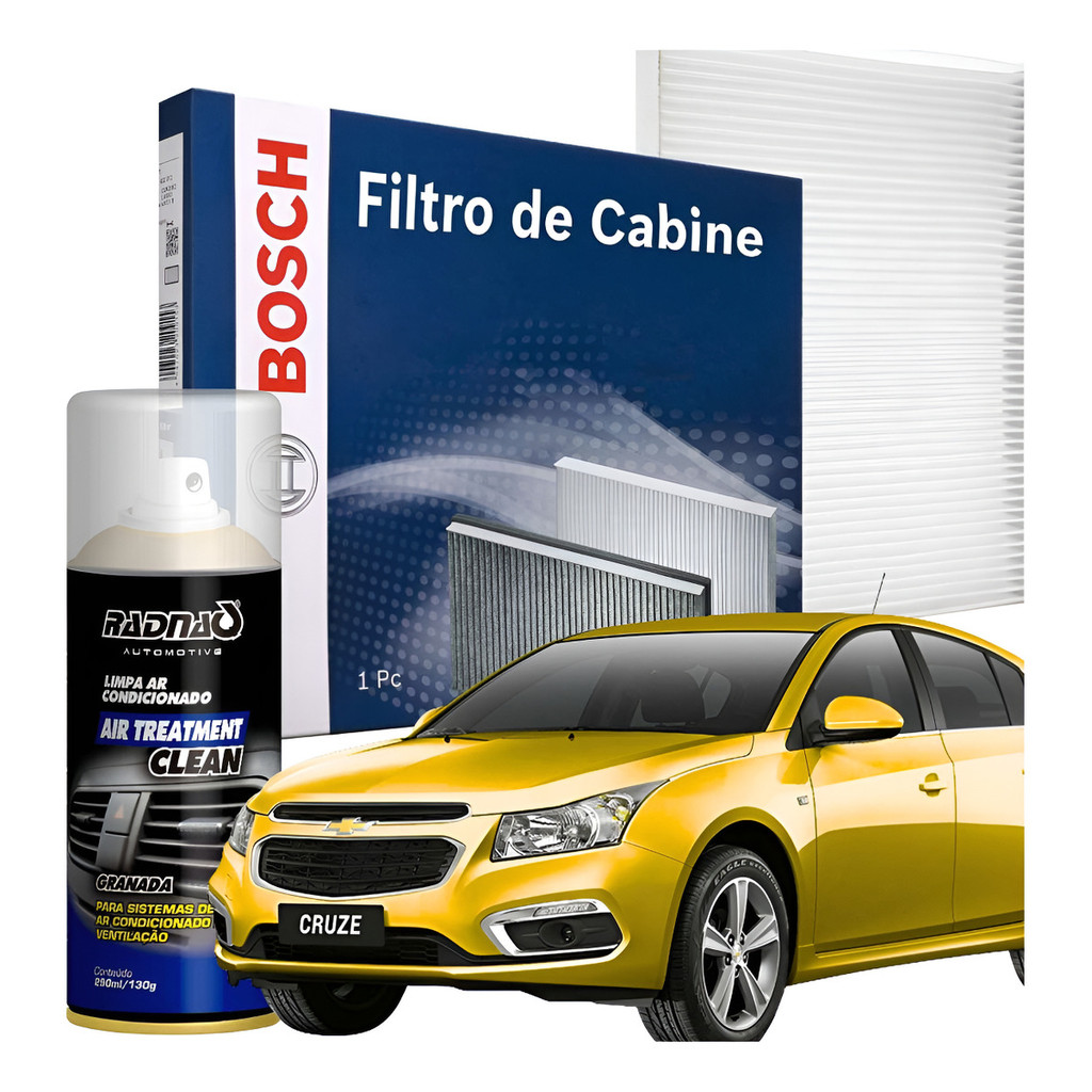 Filtro Ar Condicionado Cabine Com Spray Higienizador Cruze em Oferta na Shopee