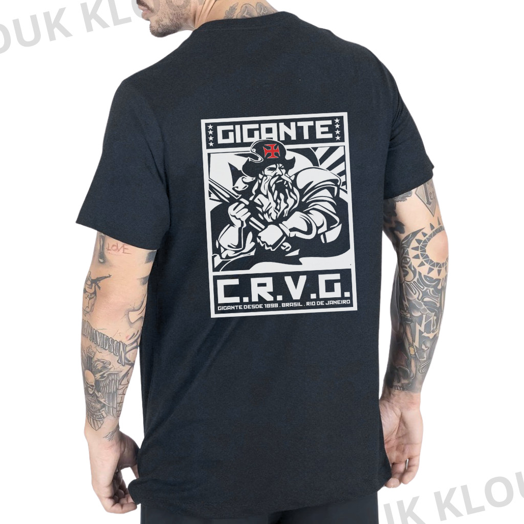 Camiseta Vasco Da Gama Streetwear Gigante Da Colina CRVG 1898 Torcedor 100% Algodão 2 em Oferta na Shopee