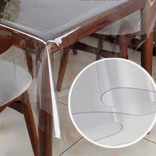 Toalha Mesa Plastico Transparente Pvc 4 6 8 10 Lugares Varios Tamanhos Protetor de Mesa Transparente