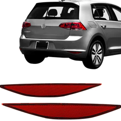 Par Refletor Parachoque Traseiro Golf Highline 2014 2015 2016 2017 2018
