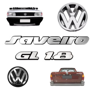 Kit Emblemas Saveiro Gl 1.8 - Quadrada 1991 À 1997 em Oferta na Shopee