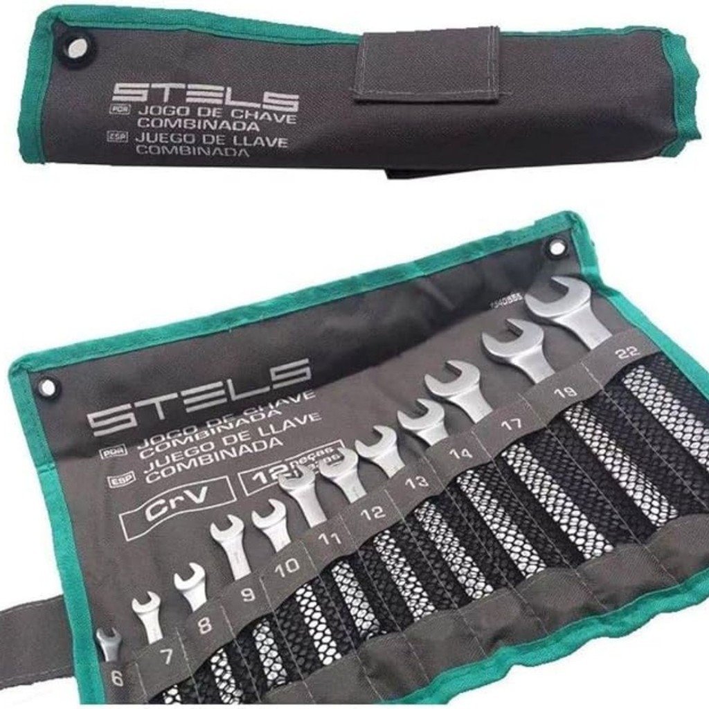 Jogo De Chave Combinada 6 a 22mm 12 Peças Stels em Oferta na Shopee