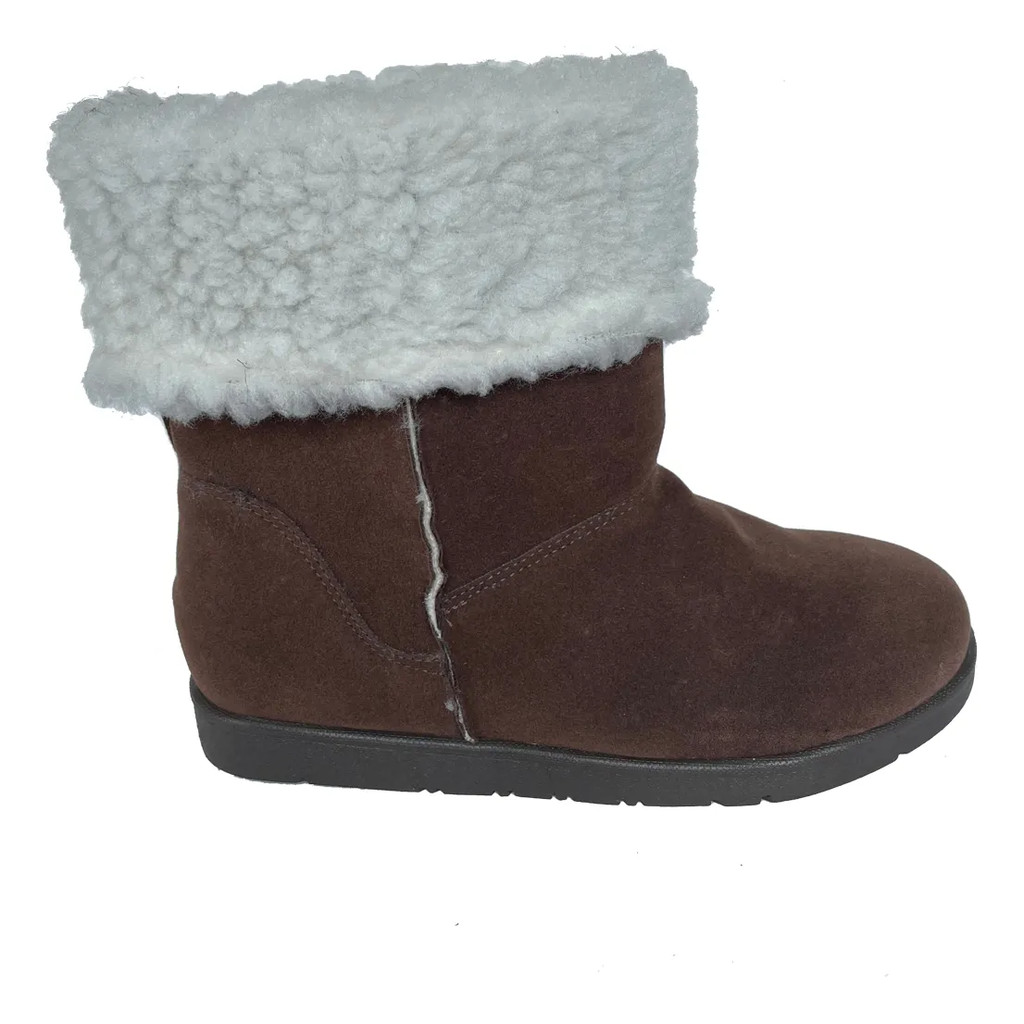 Bota Feminina Forrada Pelo Lã Neve Inverno Impermeável Antiderrapante Frio Modelo Casual Confortável
