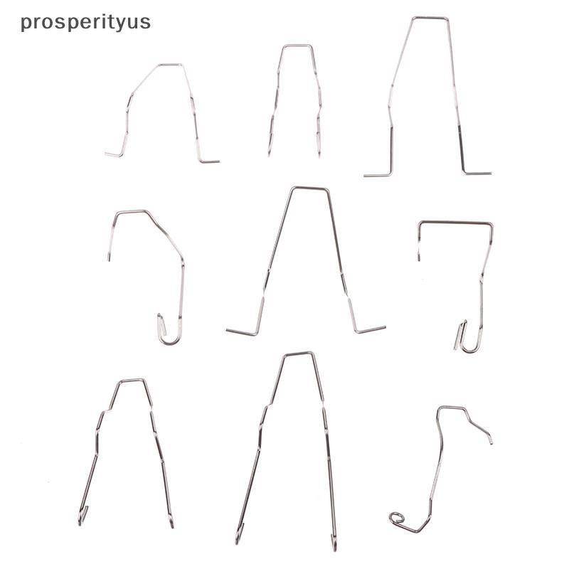 [prosperityus] 9 Peças De Clipes De Mola De Lâmpada De Farol De Metal Adequados Para H1 H3 H4 H7 Retentor Carro Ferramen
