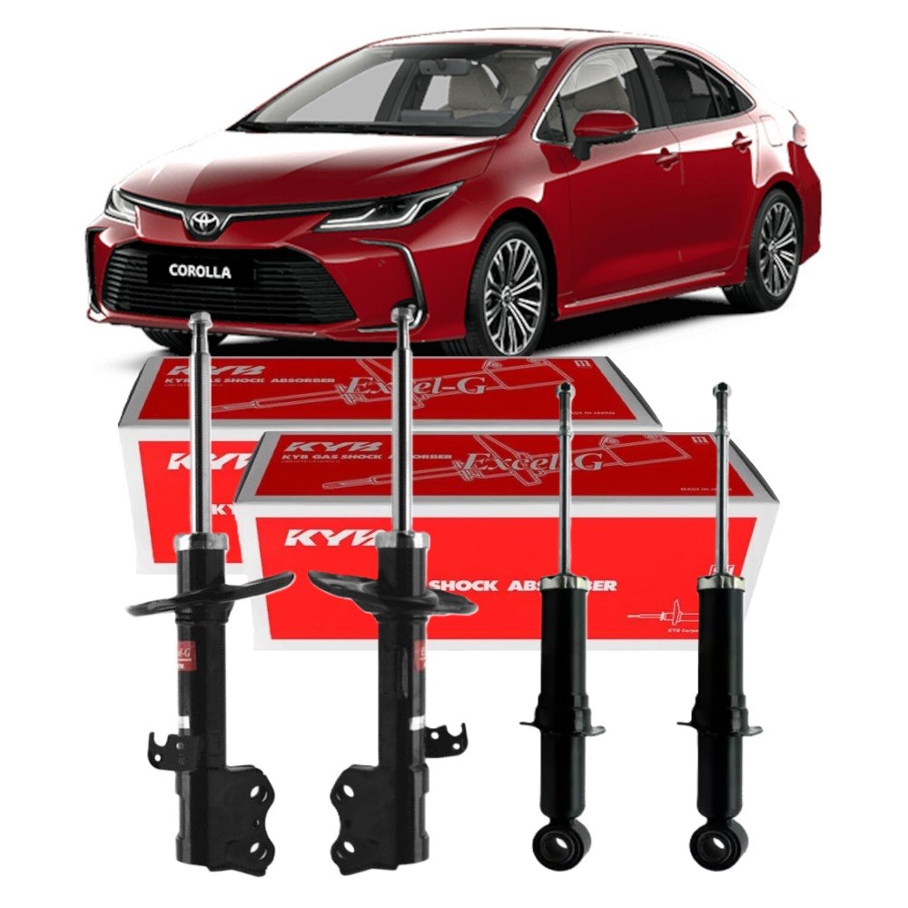 KIT 4 AMORTECEDOR KAYABA TOYOTA COROLLA 2015 ATÉ 2019 ( EXCETO XRS ) em Oferta na Shopee