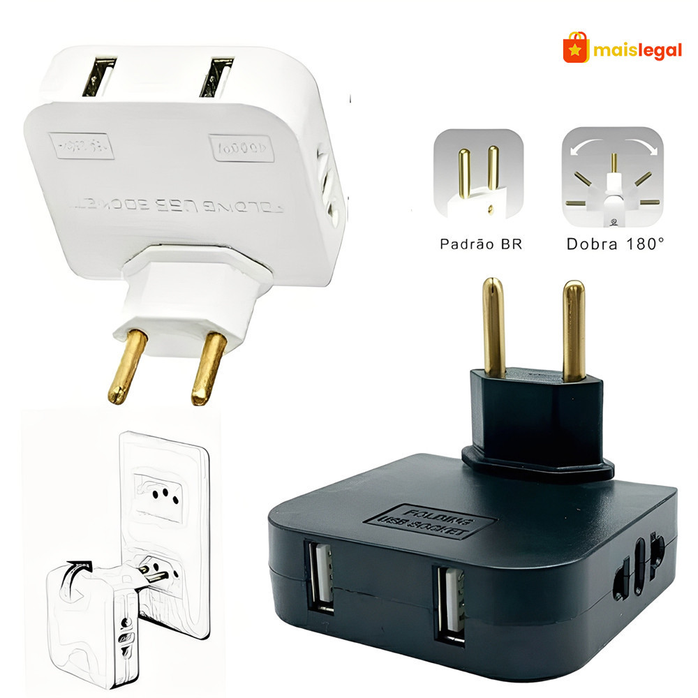 Adaptador de Tomada Pino Universal Compatível com Varios Eletrodomésticos em Oferta na Shopee