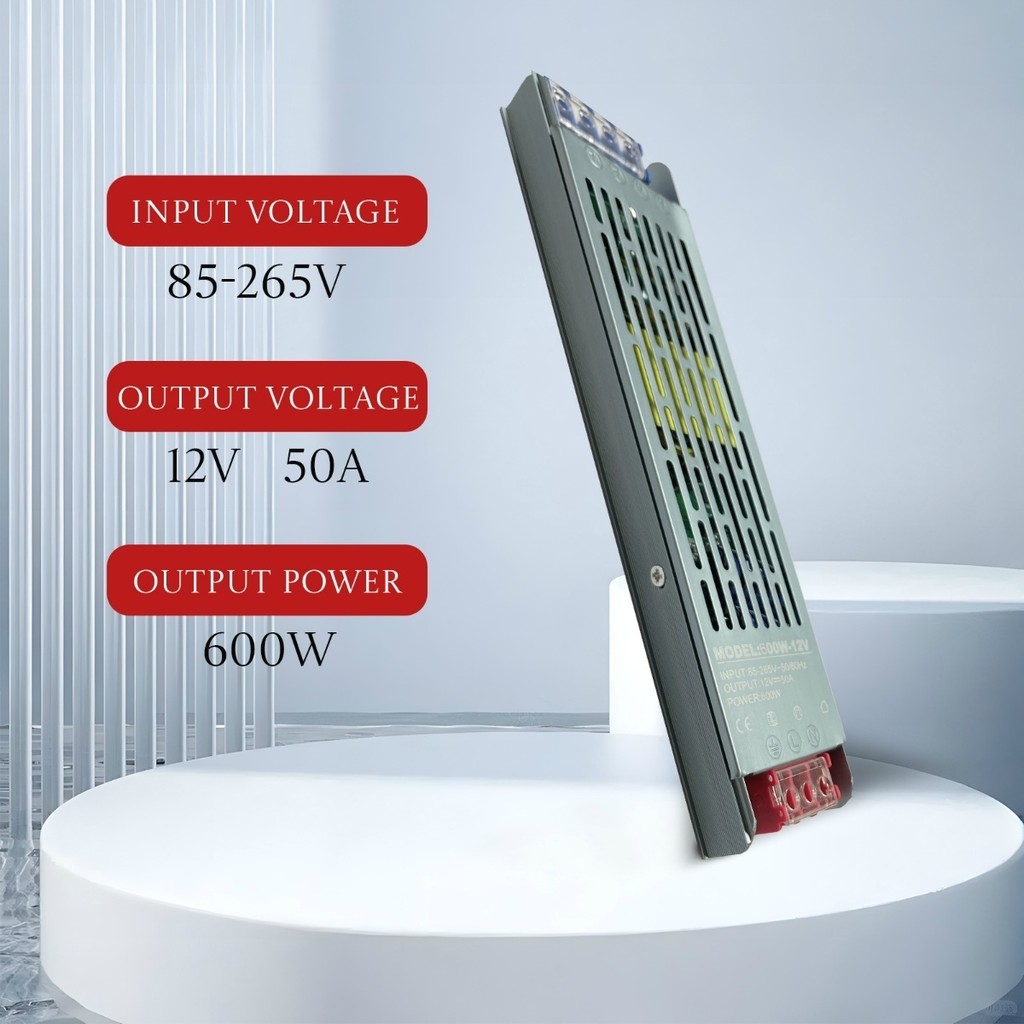 Fonte Chaveada Capa Preta 12v 50a 600w P/ Cftv Fita Led Som JORGE