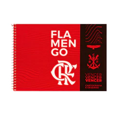 Caderno De Desenho Universitário Flamengo 80 Folhas- Capa:Flamengo