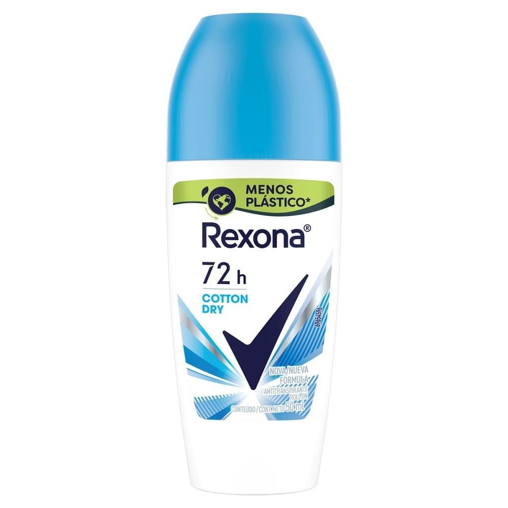 Desodorante Rexona Feminino Roll On Cotton Dry 50Ml em Oferta na Shopee