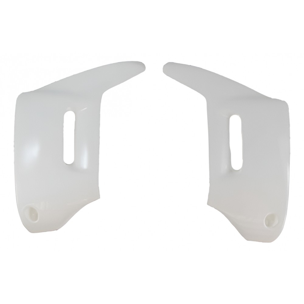 Par De Carenagem Aba Lateral Tanque Moto Xr 200 Xr200 Branca / Preta Mod Original