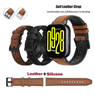 Pulseira De Silicone De Couro Genuíno Com Pinos Rápidos De 22 Mm Para Redmi Watch 5 Active/5 Lite em Oferta na Shopee
