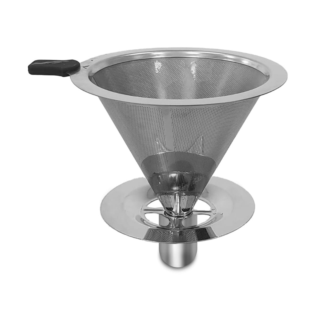 Kit Coador Ecológico Inox + Prensa Francesa 650ml Preto — imagem 2 de 2