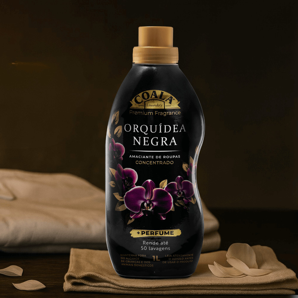 Detalhes do Kit Coala Lar e Lavanderia Orquídea Negra