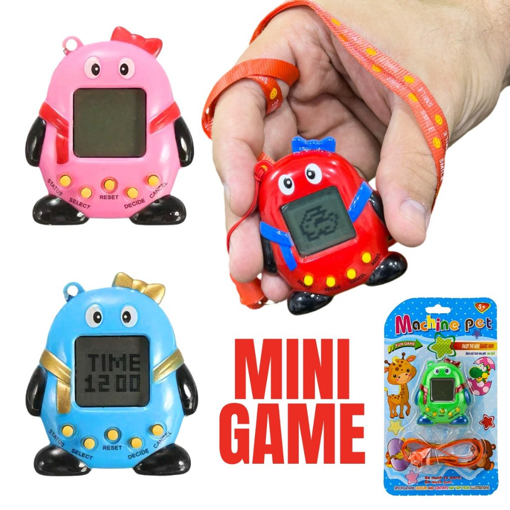Brick Game Retrô Portátil Anos 90 com Bichinho Virtual