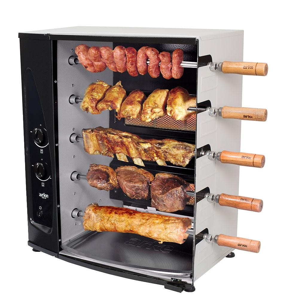 Imagem Churrasqueira a Gás Rotativa Arke AGR-05, 5 Espetos