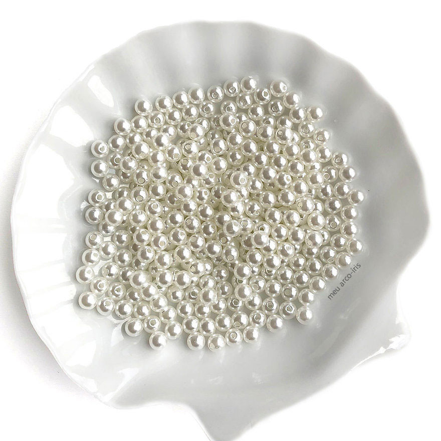 Pérola 6mm - 370 pçs em Oferta na Shopee