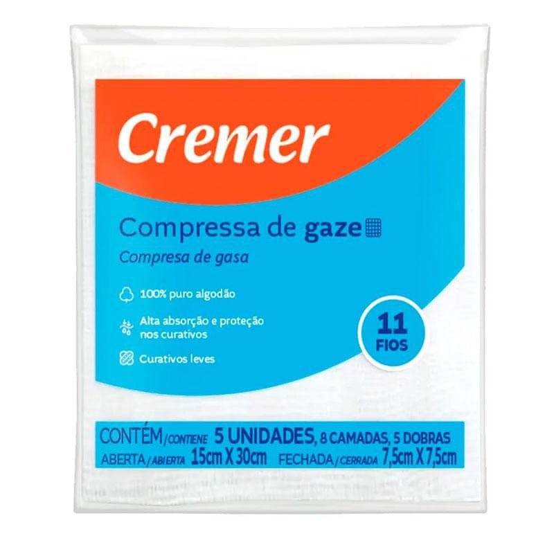 Compressa de Gaze Cremer 5 unidades em Oferta na Shopee