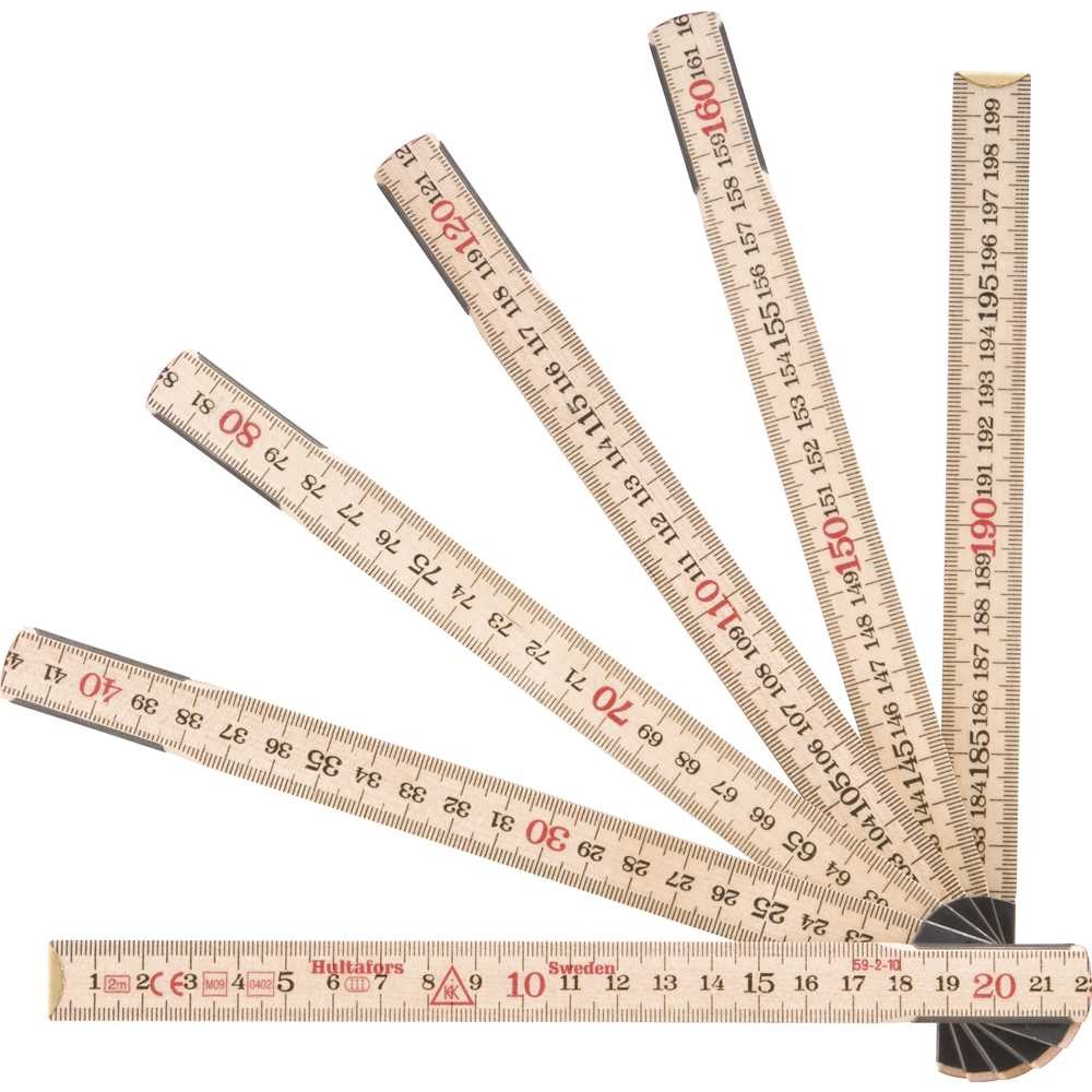 Escala Métrica Madeira 2Metros 59210 Hultaf Ors em Oferta na Shopee