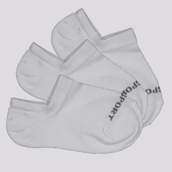 Kit Meia Lupo Sport Sapatilha 3 Pares Branca