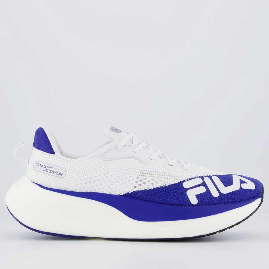Tênis Fila Racer Speedzone Branco e Azul em Oferta na Shopee