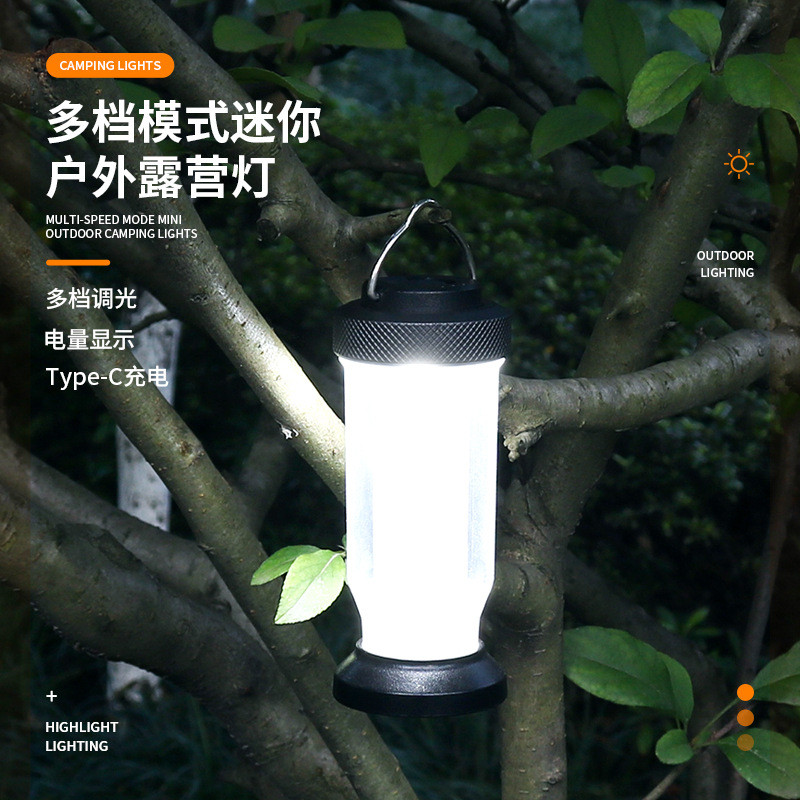 Luz de Camping Mini Portátil Luz de Camping Retro Luz de Tenda de Camping à Prova d'Água Luz de Atmosfera de Camping LED
