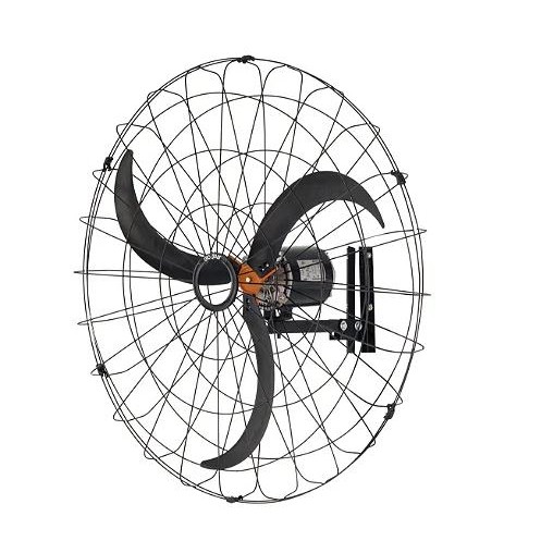 Ventilador de Parede Industrial 100 cm – Metal – Monofásico 127/220V – 360W – Preto – 3 Pás – 1 Velocidade
