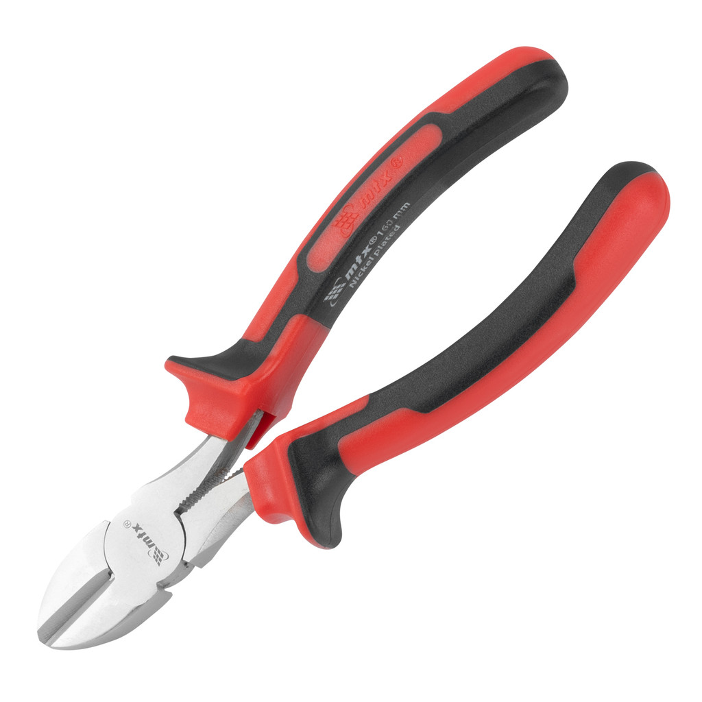 ALICATE CORTE DIAGONAL, NICKEL, NIQUELADO, CABO DUPLA INJECAO, 6POL.-160MM, 1PC // MTX em Oferta na Shopee