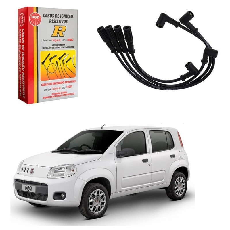 Cabo De Vela Ngk Uno 1.0 8v Evo 2010 A 2016 em Oferta na Shopee