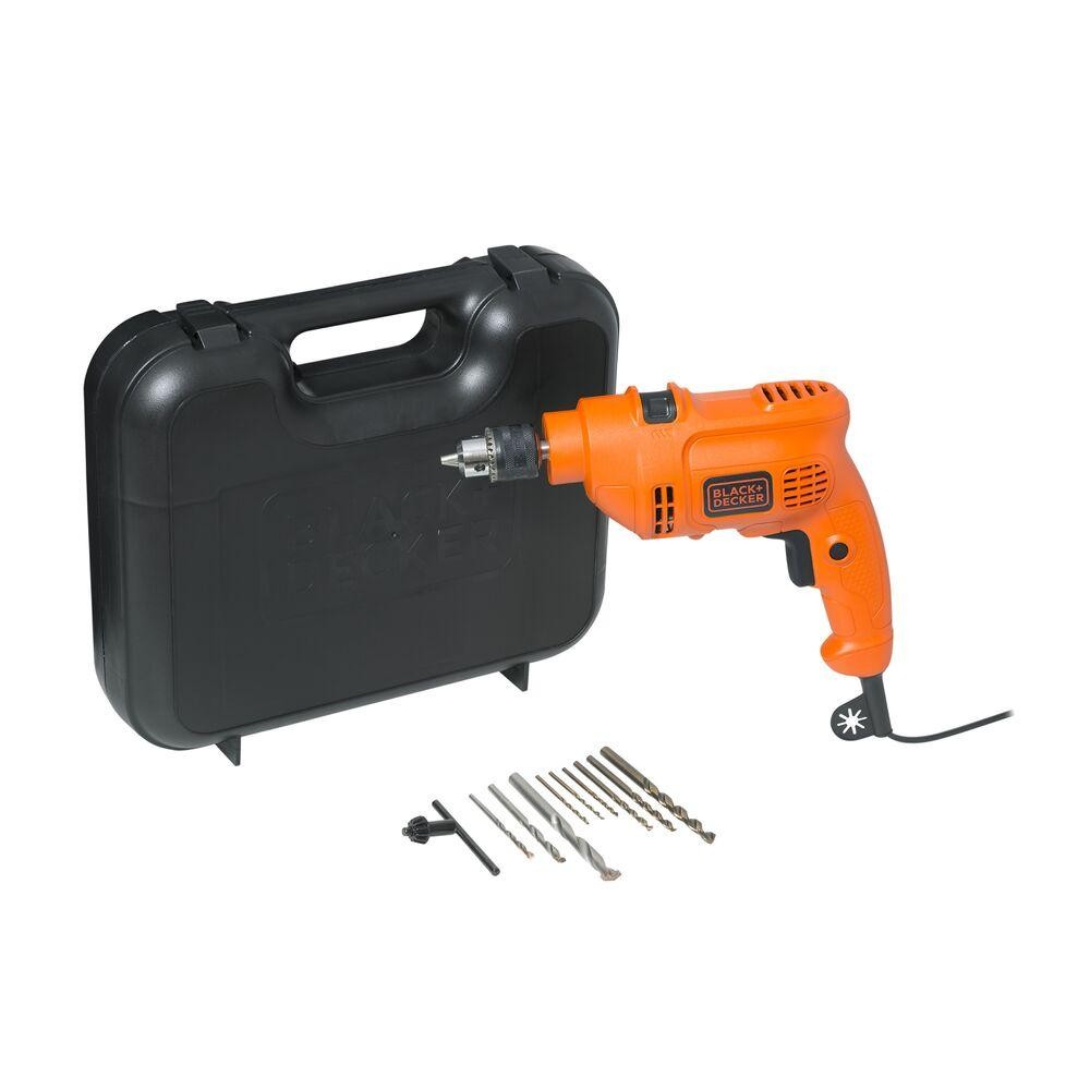 Furadeira Impacto 3/8'' 560W + 9 Brocas - Black+Decker em Oferta na Shopee