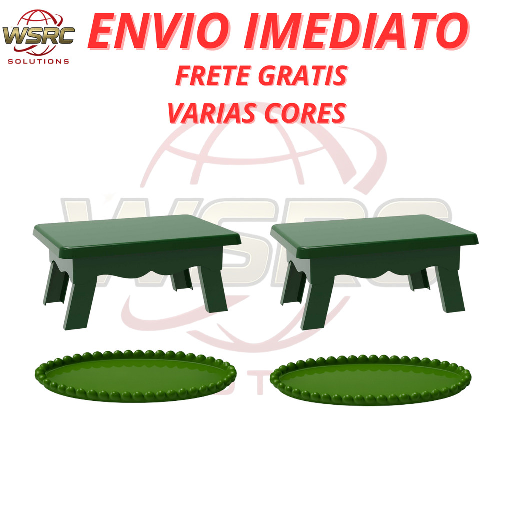 Kit com Mesas para Doces + Bandejas Decoração de Festa 4 PEÇAS em Oferta na Shopee