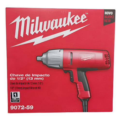 Chave De Impacto 1/2 Milwaukee 9072-59 400nm 50hz/60hz Vermelho 50hz/60hz