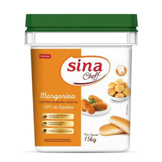 Margarina Uso Geral 50% Com Sal 15kg - Sina em Oferta na Shopee