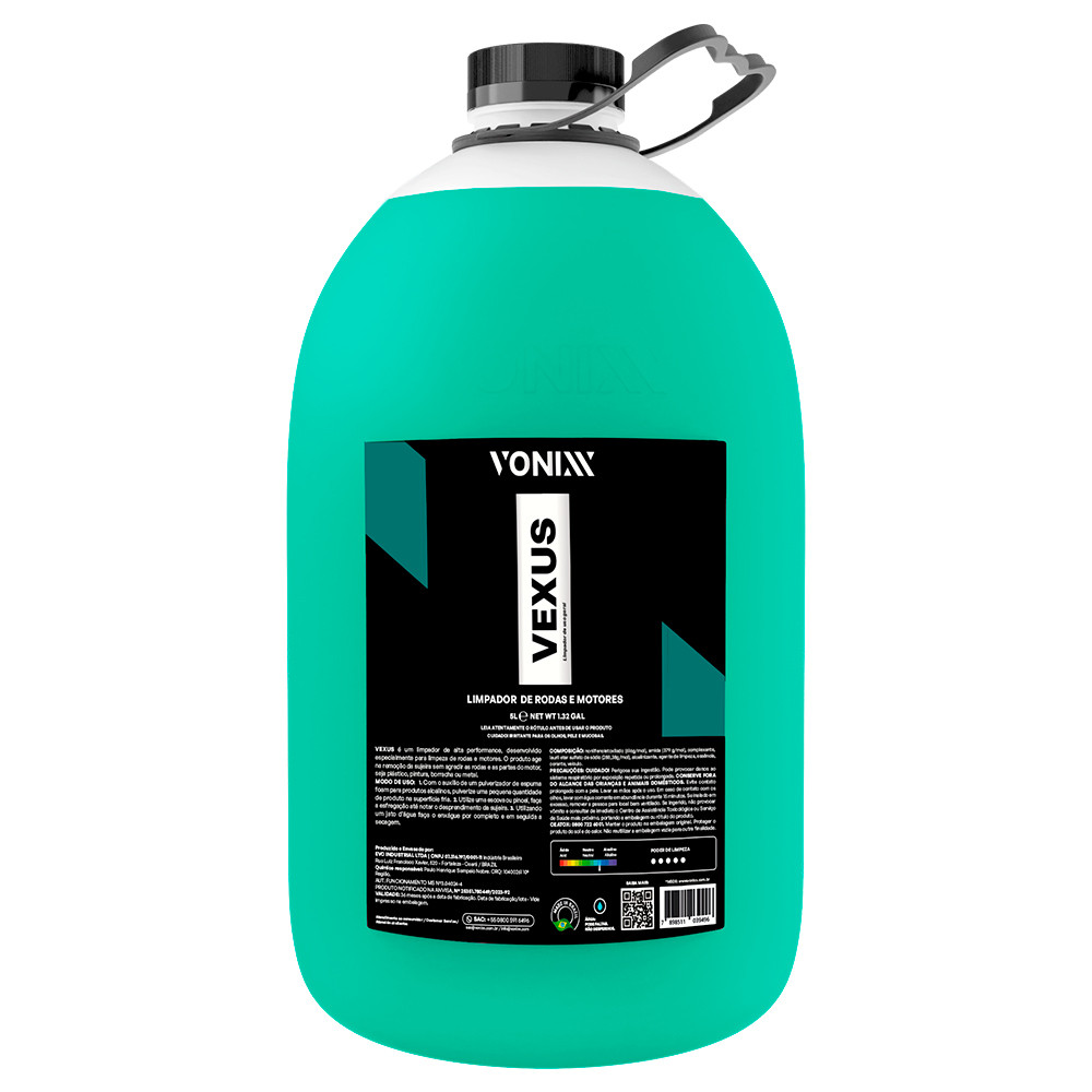 Limpador de Alta Performance para Rodas e Motores Vexus 5 Litros Vonixx em Oferta na Shopee